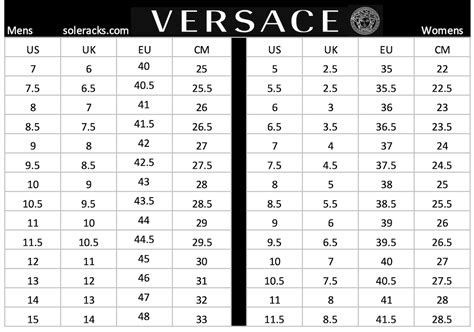 versace size 44 in us shoes|versace shoes size chart.